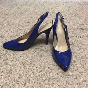 NWOT Blue Slingback Heels